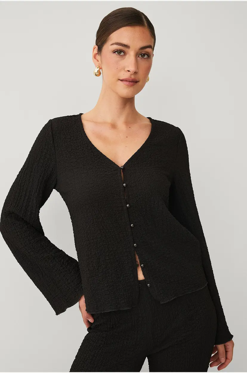 Ellos Collection Topp med struktur - Brun