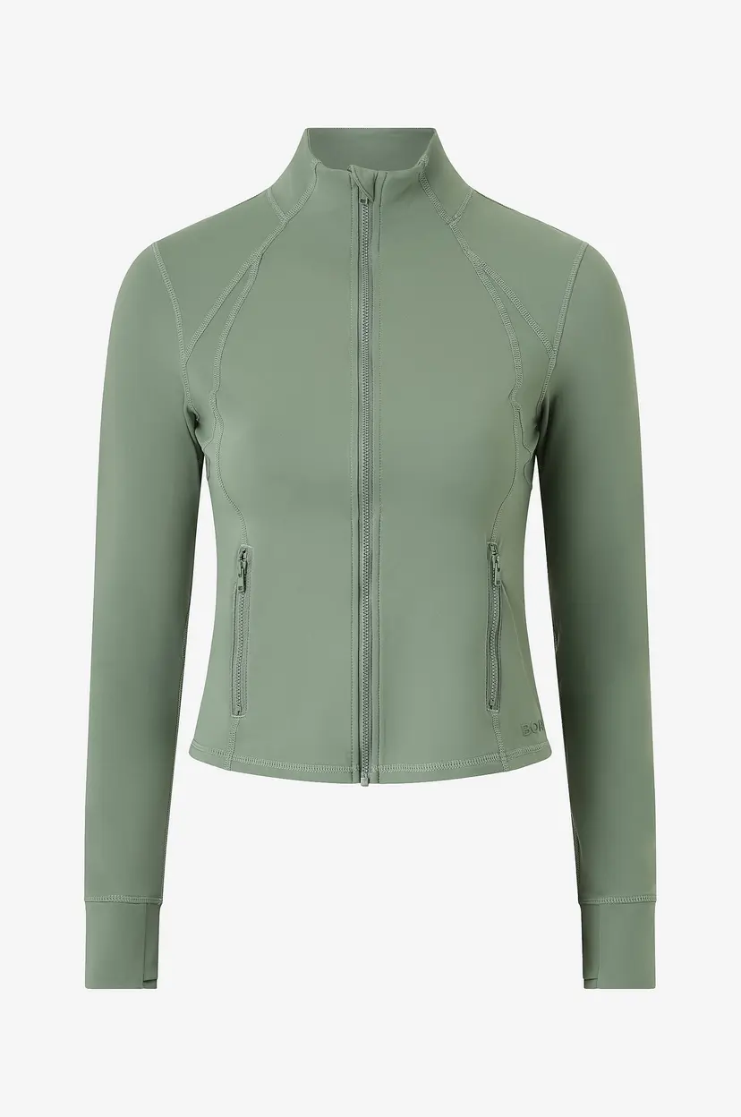 Björn Borg Treningstrøye Borg Soft Zip Midlayer - Grønn