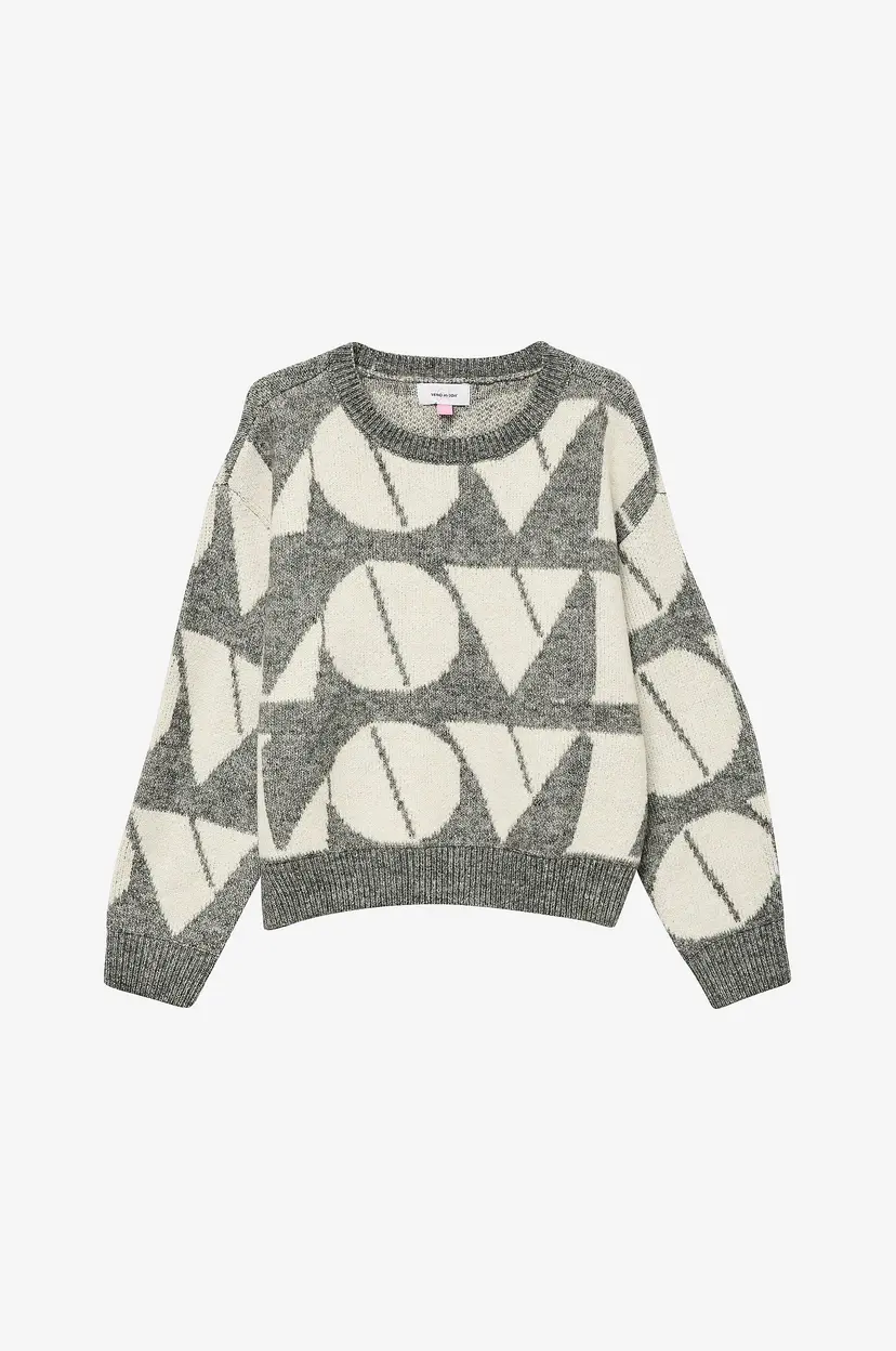 Vero Moda Girl Pullover vmLove LS O-neck - Grå