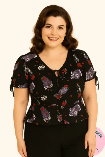 Lili Marleen Skjortebluse; Even in Death - skjortebluse