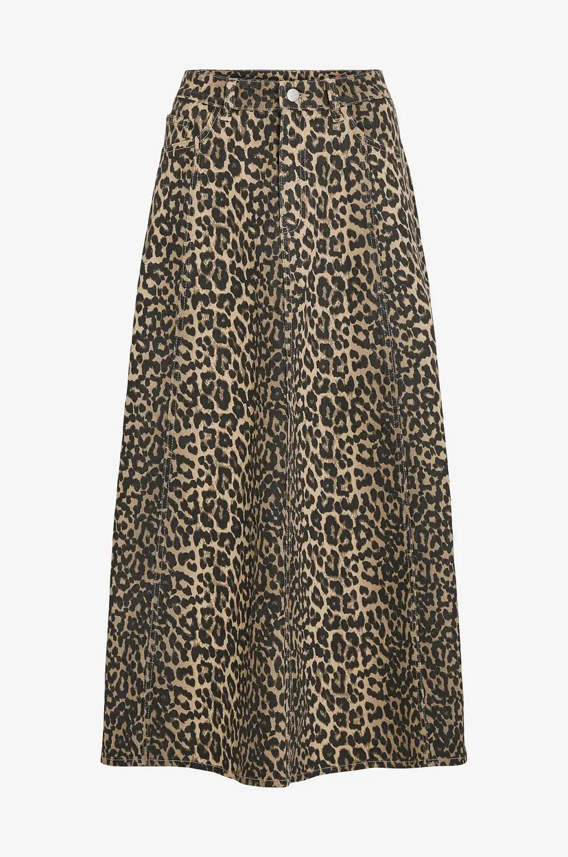 Vila Skjørt Vichia Leopard Skirt - Brun