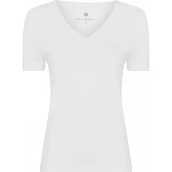 JBS of Denmark JBS of Denmark Bamboo V-neck Women Slim T-shirt Hvit Dame