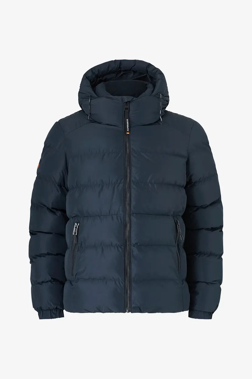 Superdry Jakke Hooded Sports Puffer Jacket - Blå