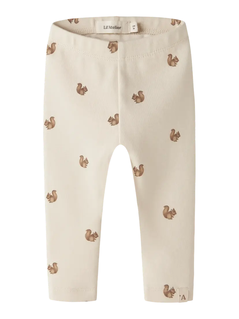 Lil`Atelier Leggings "LAYO KIM" Turtledove Squirrel