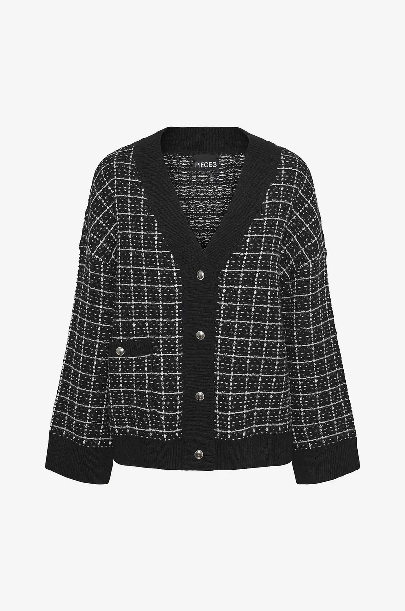 Pieces Kardigan pcNilja Knit Shacket - Svart