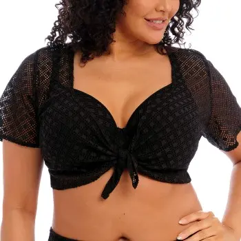 Elomi Elomi Bazaruto Beach Top Svart polyamid 46 Dame