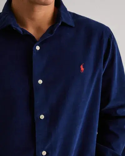 Polo Ralph Lauren Polo Ralph Lauren Cuestbbppcs-Long Sleeve-Sport Shirt Kordfløyelskjorter Blå