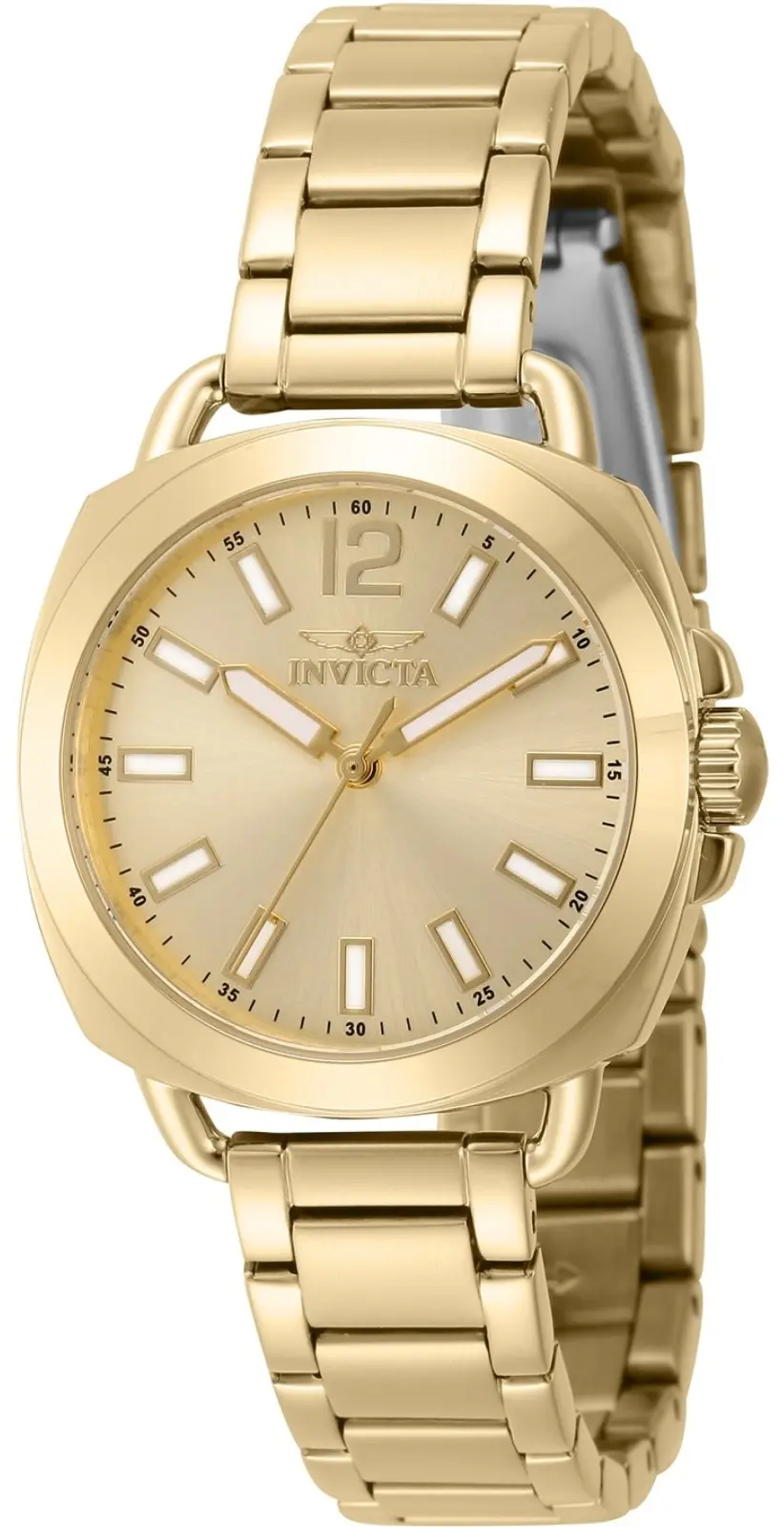 Invicta Invicta Dameklokke 46346 Wildflower Gullfarget/Gulltonet stål Ø32 mm