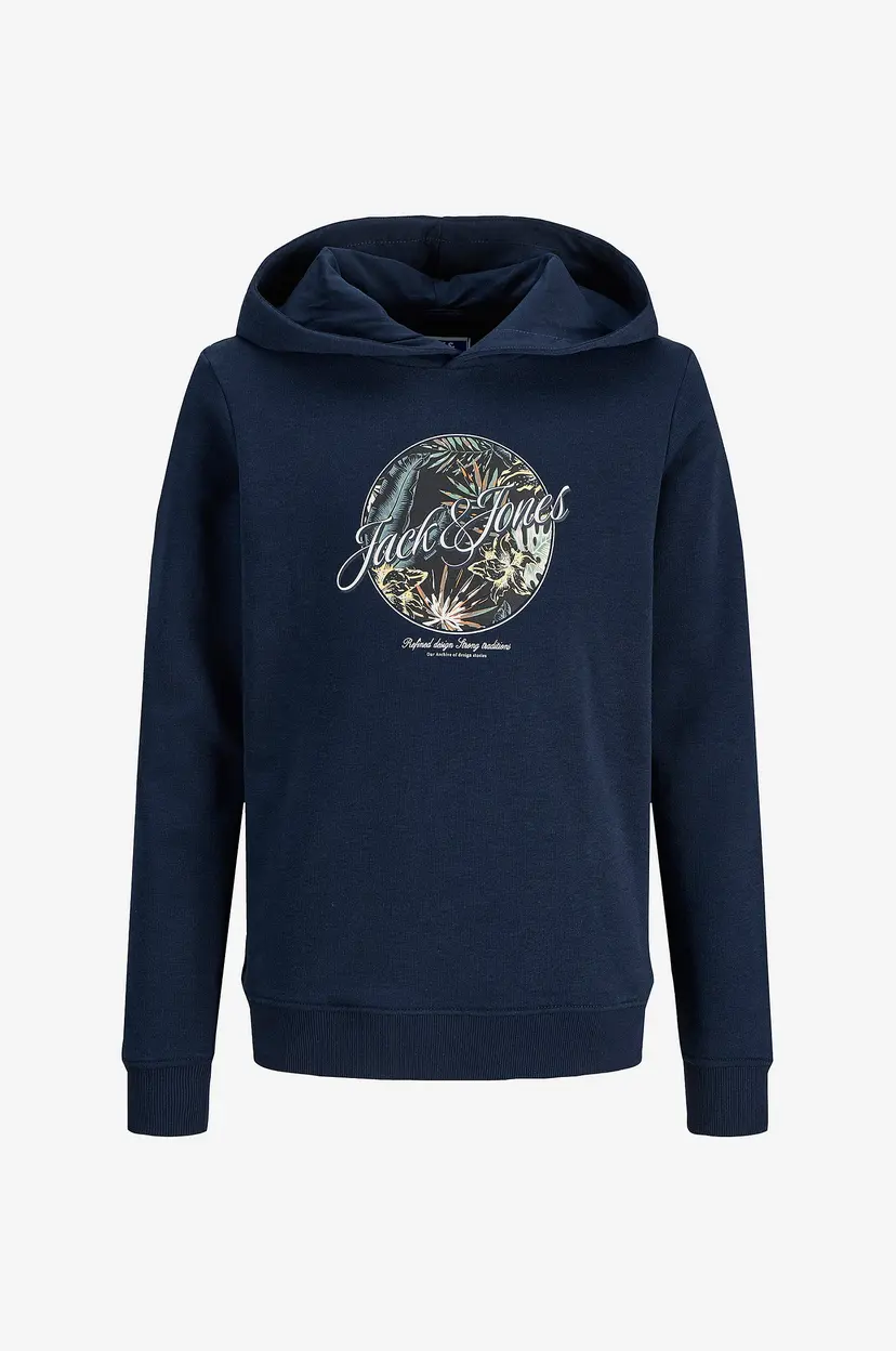 Jack & Jones Junior Hettegenser Jjhonolulu Shape Sweat Hood Jnr - Blå