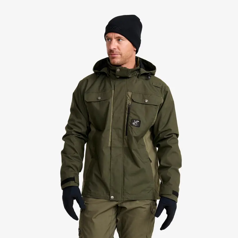 RevolutionRace Field Pro Warm Outdoor Jacket Herre Grape Leaf/Forest Night