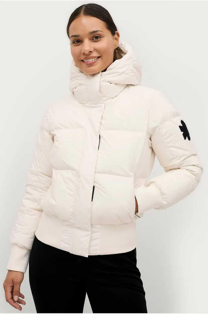Áhkká Skijakke Gold Down Ski Rib Jacket - Natur