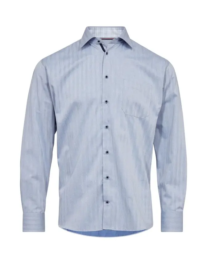 Black Blue Regular fit l/s shirt
