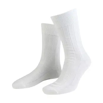 Amanda Christensen Amanda Christensen Strømper Grade Wide Rib Ankle Socks Hvit Str 39/42