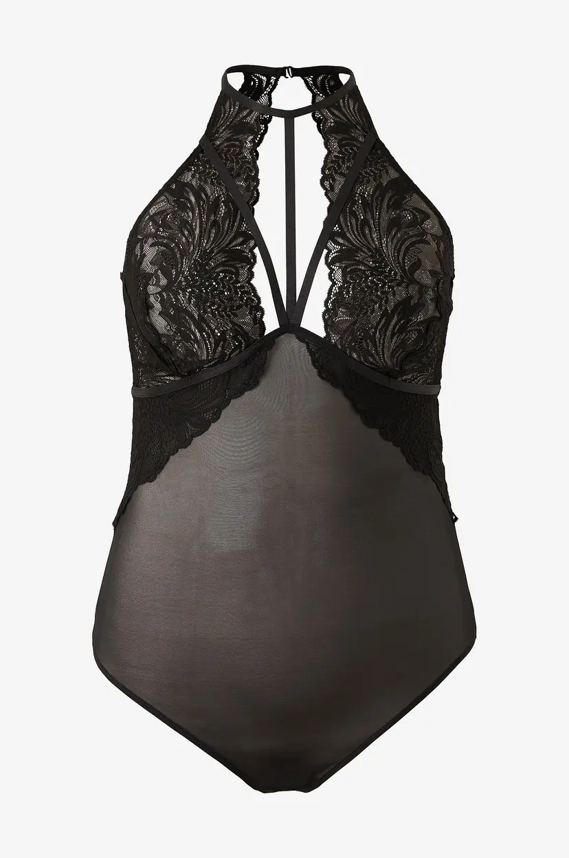 Zizzi Bodysuit caPivu Bodystocking - Svart