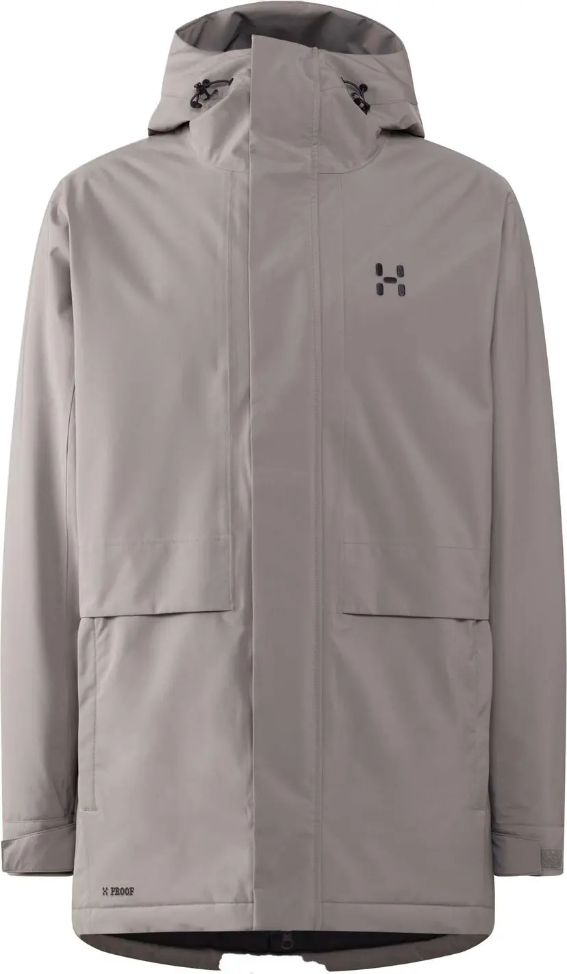 Haglöfs Haglöfs Salix Proof Mimic Ii Parka Men Stone Brick