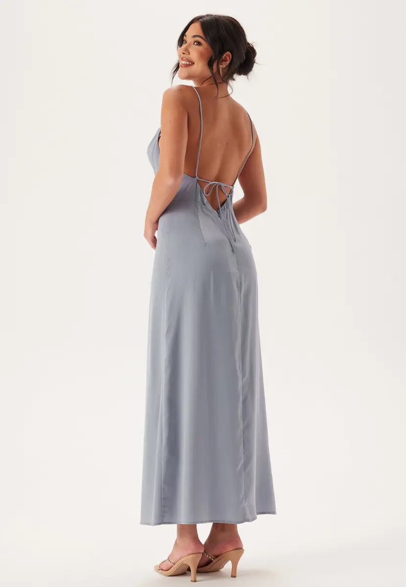 Bubbleroom Occasion Waterfall Satin Ankle dress
