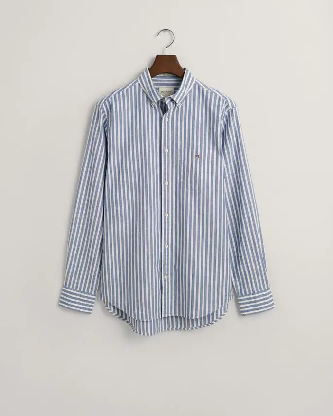 Gant REG COTTON LINEN STRIPE SHIRT