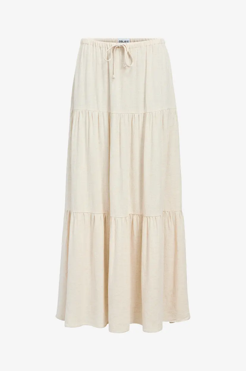 Object Collectors Item Maxi skjørt objSanne MW Long Layer Skirt - Beige