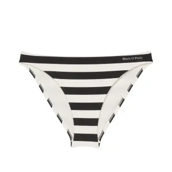 Marc O'Polo Marc O Polo Stripe Bikini Brief Hvit/Svart Large Dame