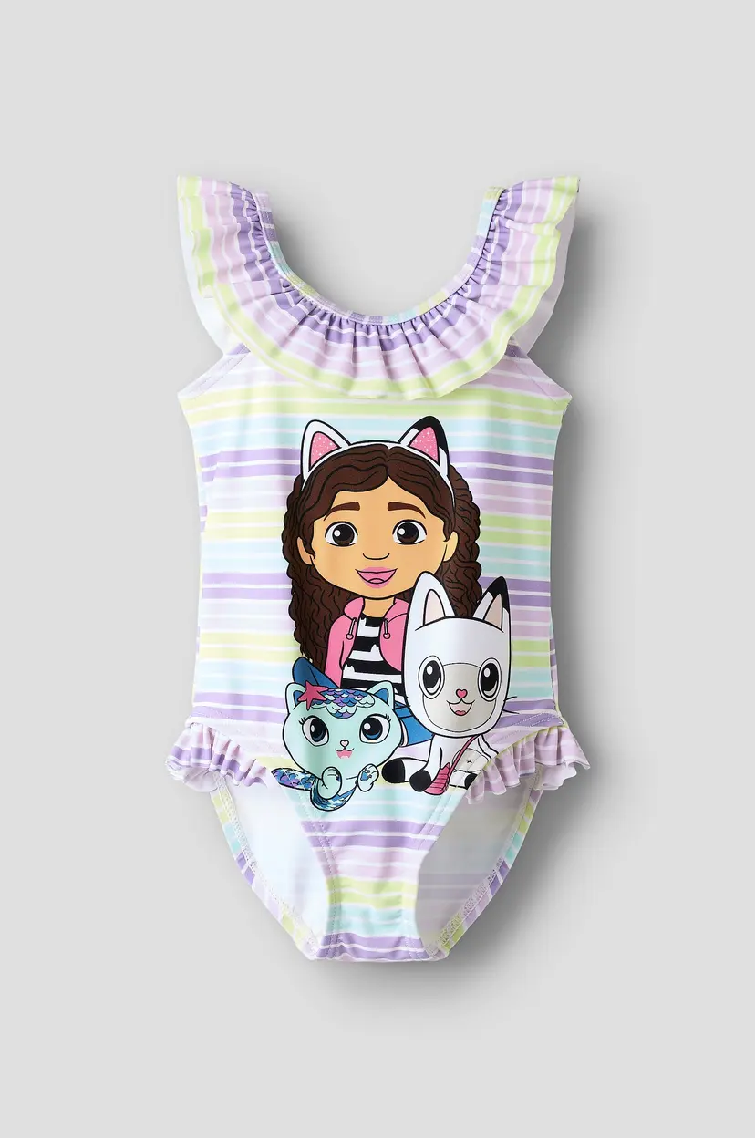NAME IT Badedrakt nmfMelisa Gabby Swimsuit Sky - Rosa