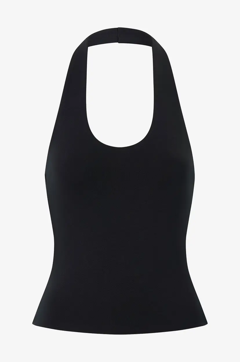 Gina Tricot Topp Halterneck - Svart