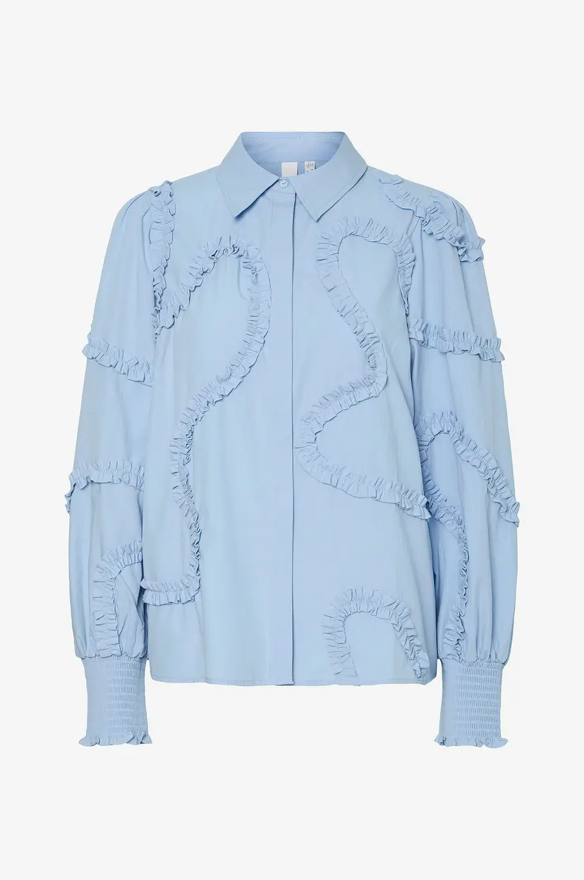 Y.A.S Skjorte yasTrima LS Shirt - Blå