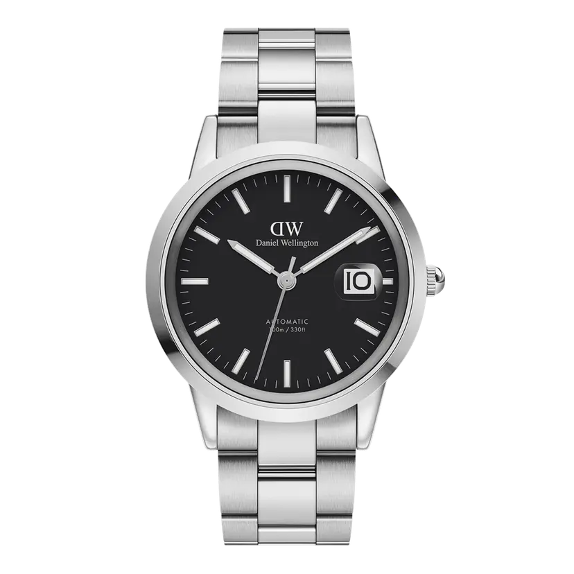 Daniel Wellington Silver 40mm Watch Iconic Link Automatic | DW