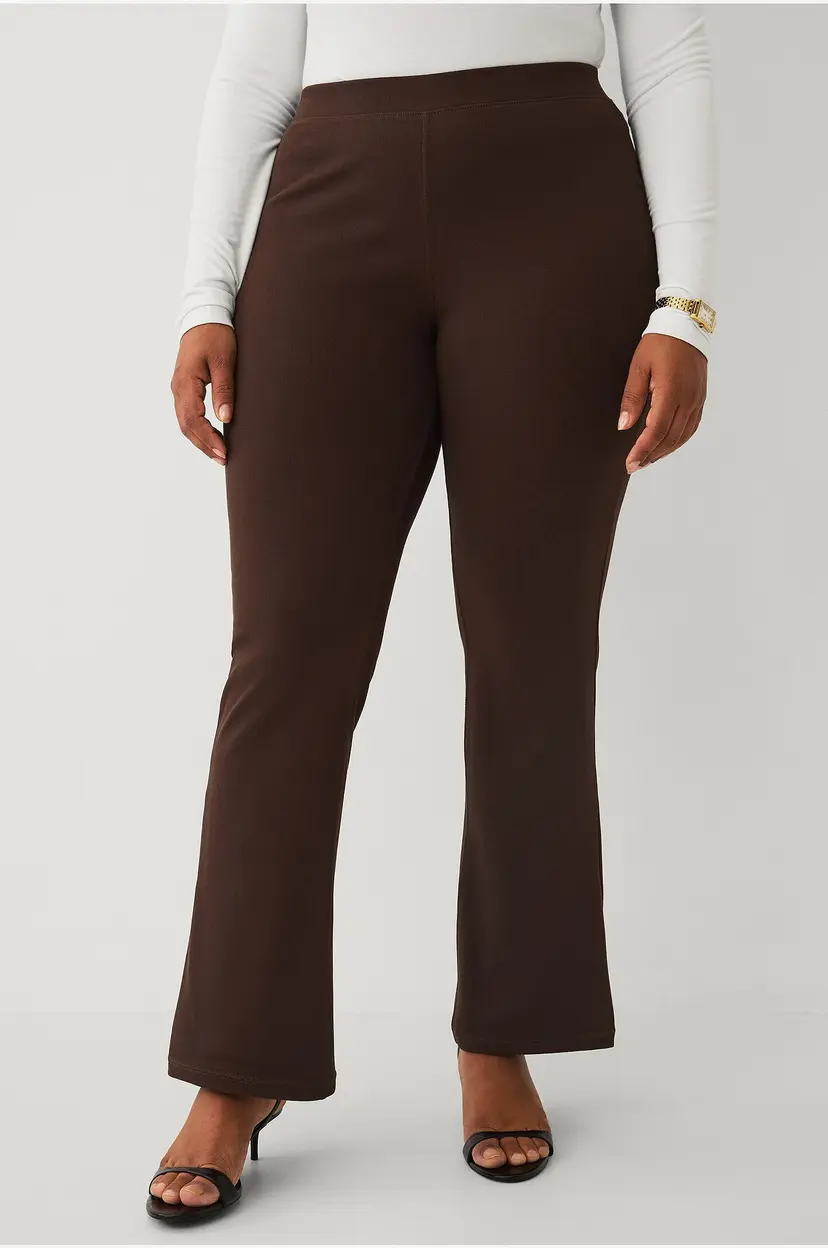 Ellos Plus collection Tregging med bootcuter - Brun