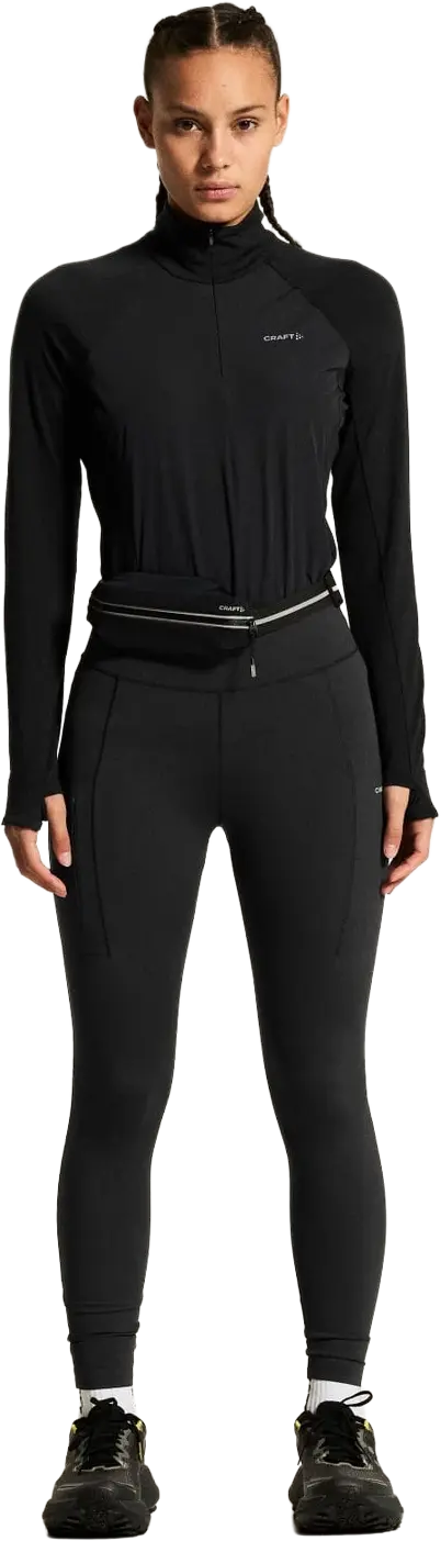 Craft Craft Women's Wool Wind Half Zip Ls Black
