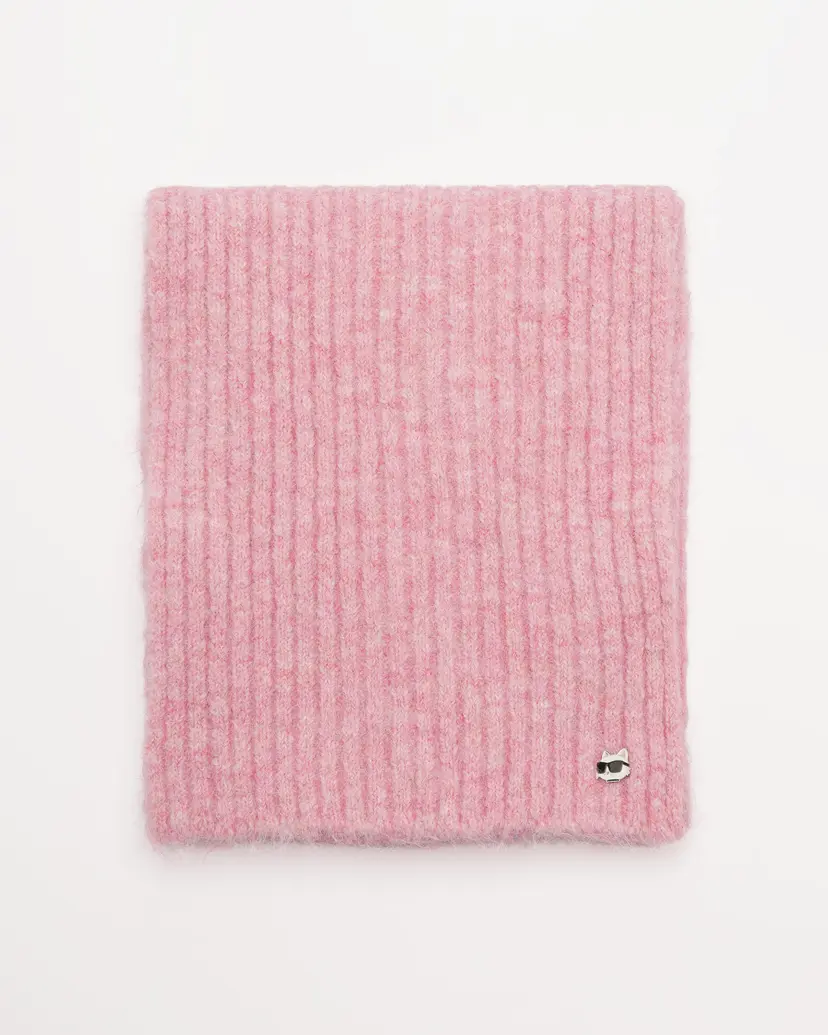 Karl Lagerfeld Karl Lagerfeld Ikon Choupette Pin Scarf Rose Scarf