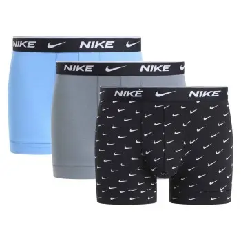 Nike Nike 3P Everyday Essentials Cotton Stretch Trunk Blå/Grå bomull Small Herre