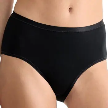 Sloggi Sloggi Truser 3P GO Daily Cotton Midi Briefs Svart bomull Large Dame