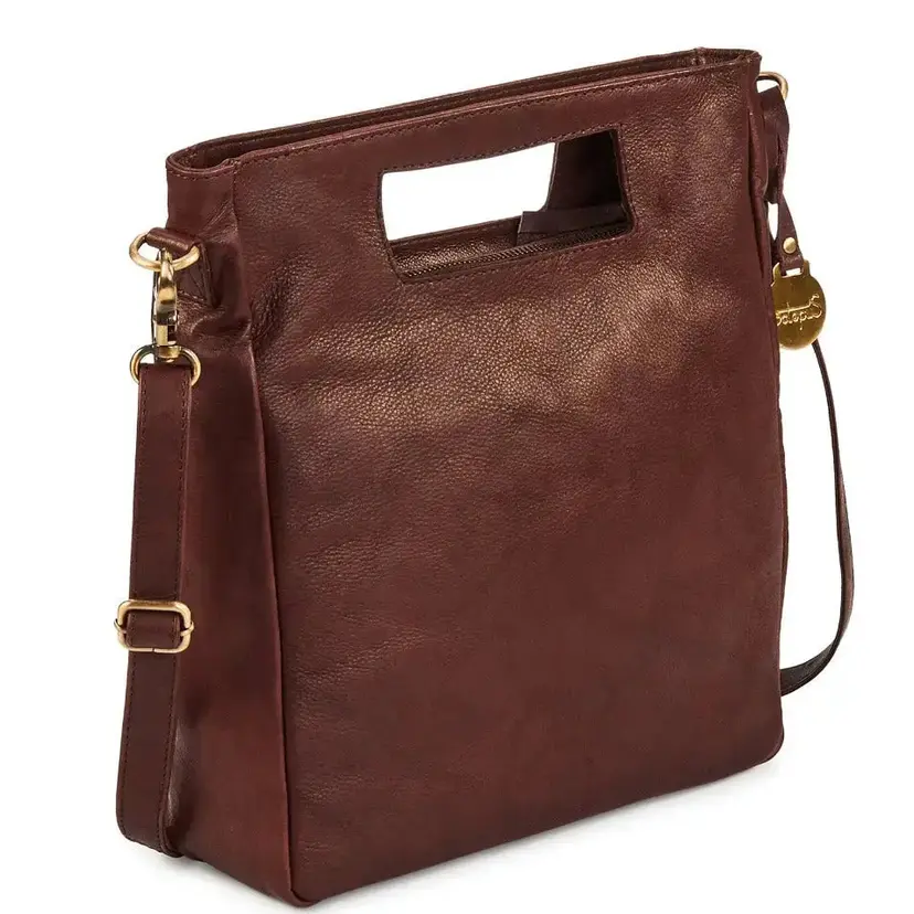 Octopus Denmark Style Gloria i mørkebrun læder. Smuk og eksklusiv håndtaske / skuldertaske / crossbody
