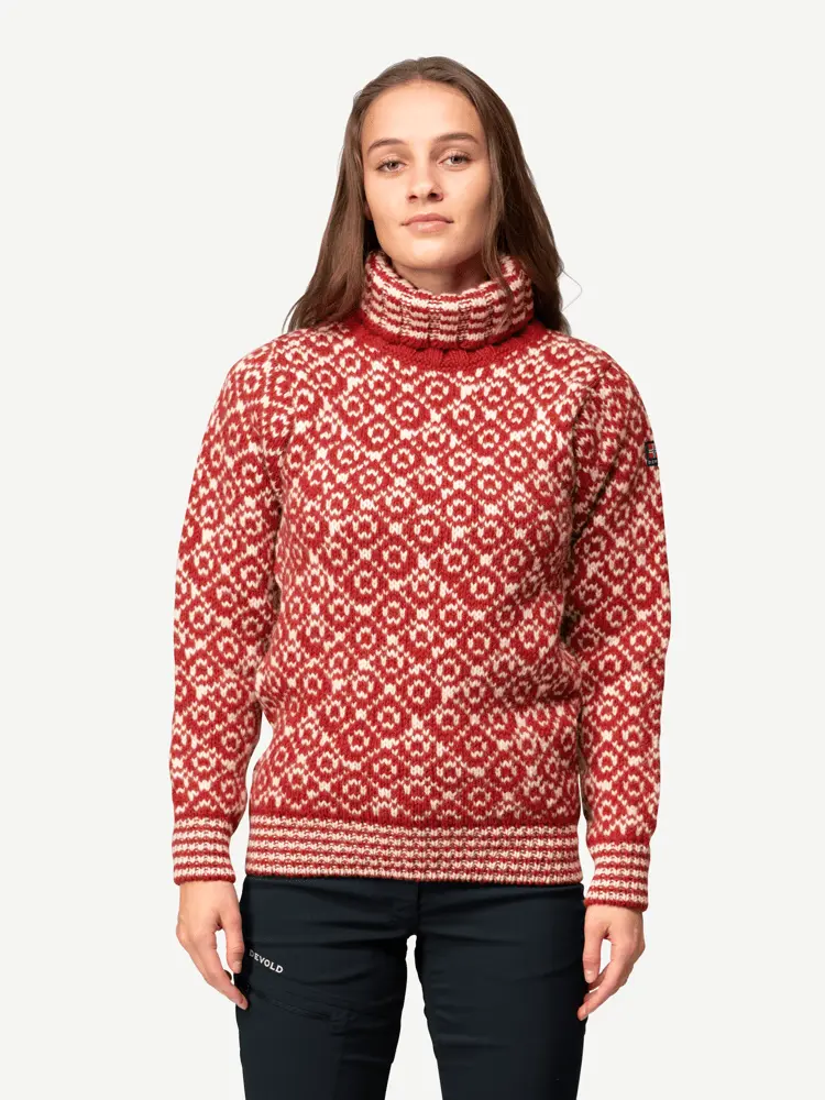 Devold Devold - Svalbard Wool High Neck - Large - Rød