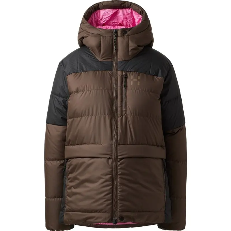 Haglöfs Haglöfs Riksgränsen Down 850 II Hood Women Woodland Brown