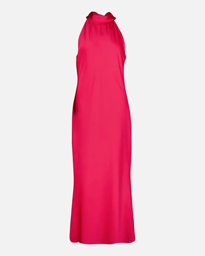 Floyd Maxikjole Ronja Satin - Festkjole - Rosa - Str L - Kjole til bryllup