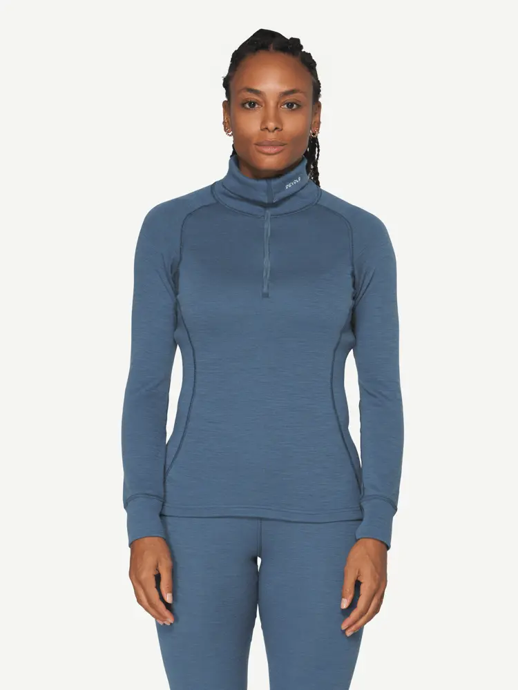 Devold Devold - Duo Active Merino 205 Zip Neck Dame - Small - Blå