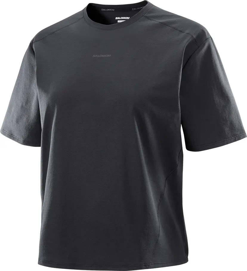 Salomon Salomon Women's Trackline Short Sleeve Tee Deep Black