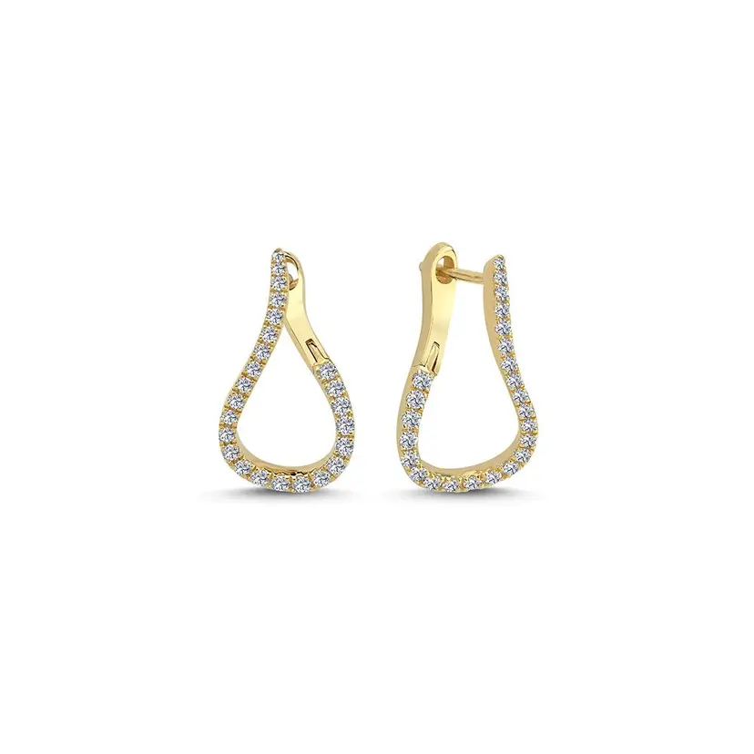 Nuran Nuran - Valentina 14kt øreringe med diamanter - ø2460 055