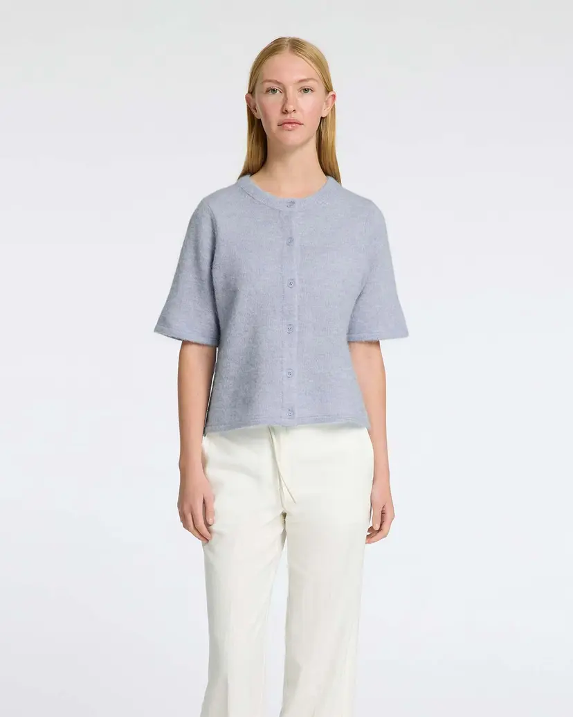 Selected Femme Cardigan Lulu 2/4 Ullmiks - Blå - Str L