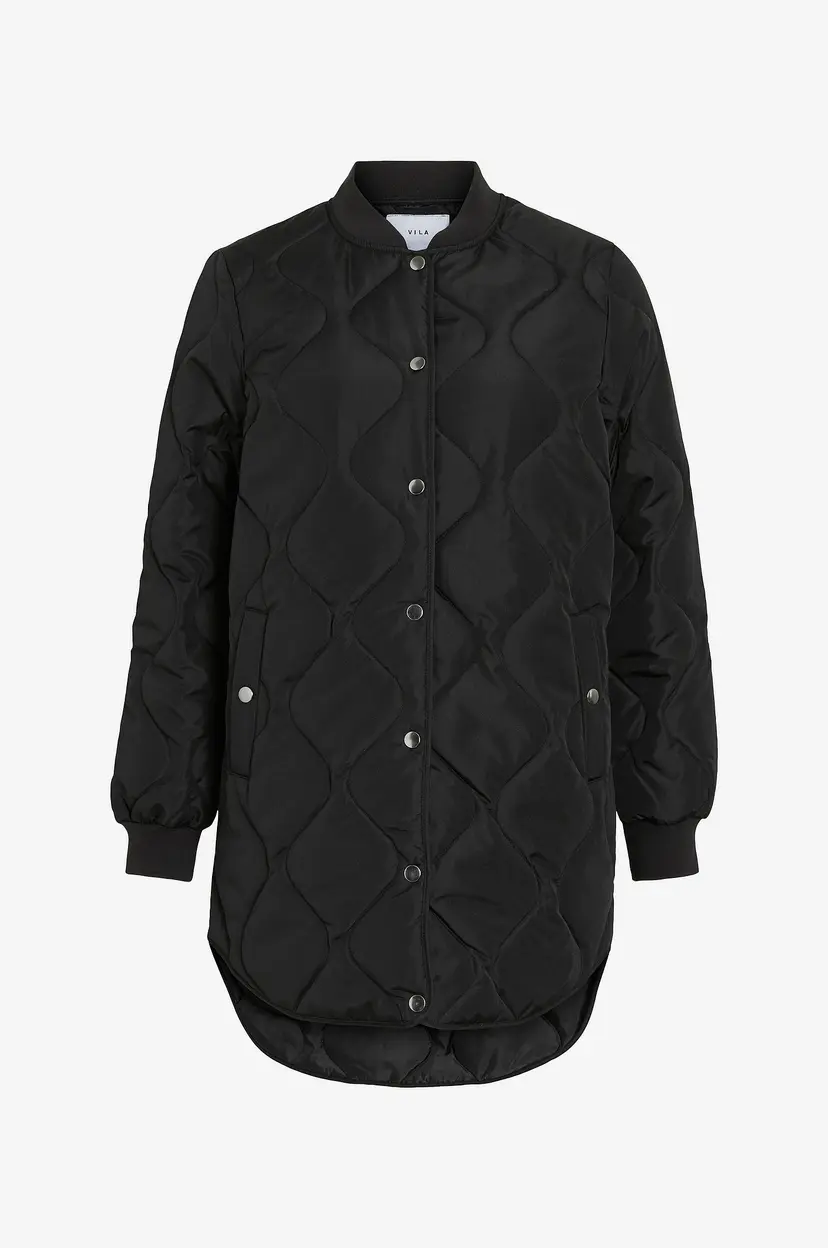 Vila Vattert jakke viTate L/S Quilt - Svart
