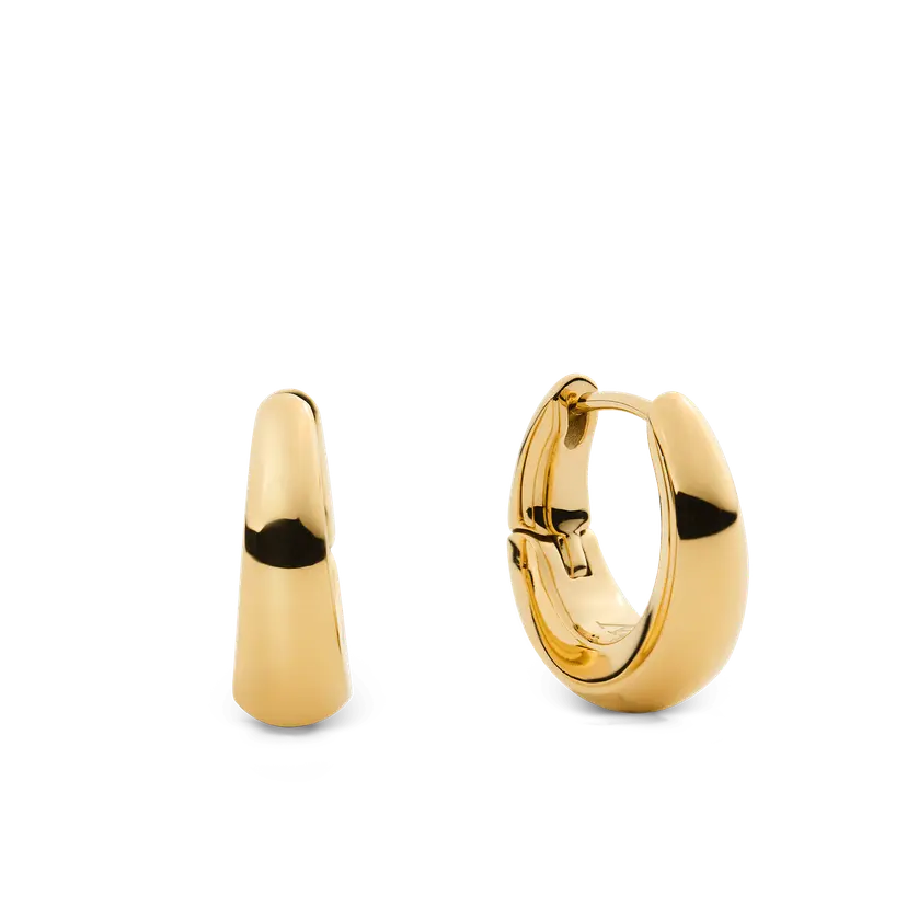 Daniel Wellington Gold Earrings Flow Earring 15mm | DW