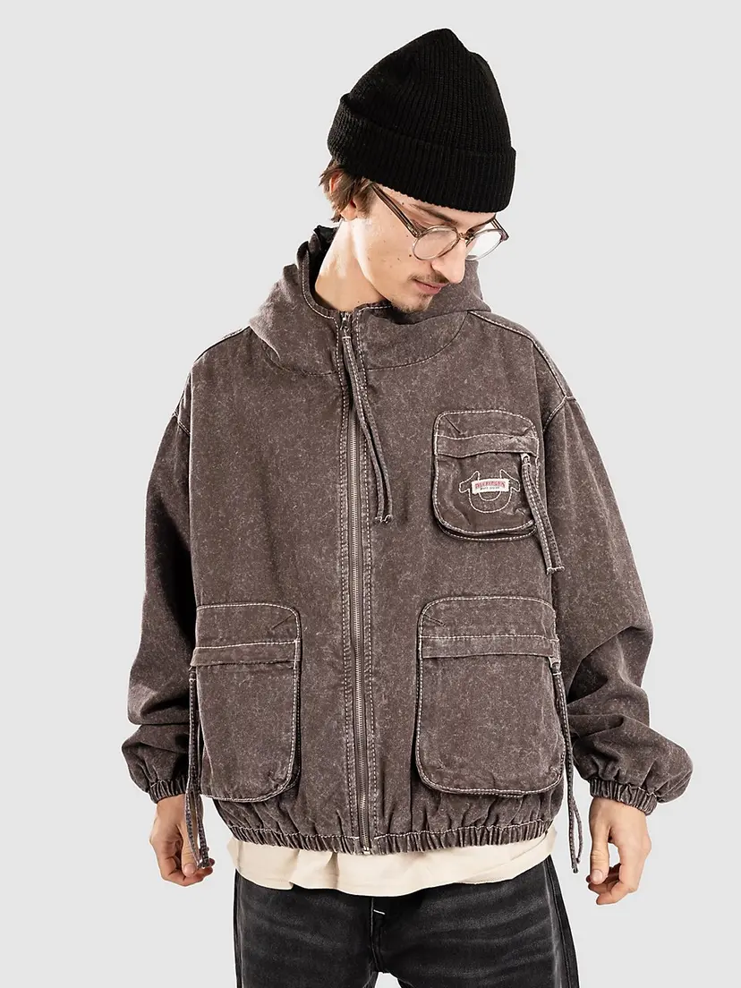 True Religion True Religion Big T Cinched Jakke brun