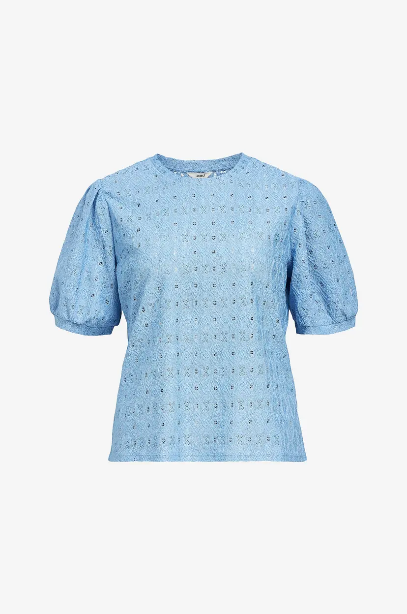 Object Collectors Item Topp objLaila S/S RE Top Noos - Blå