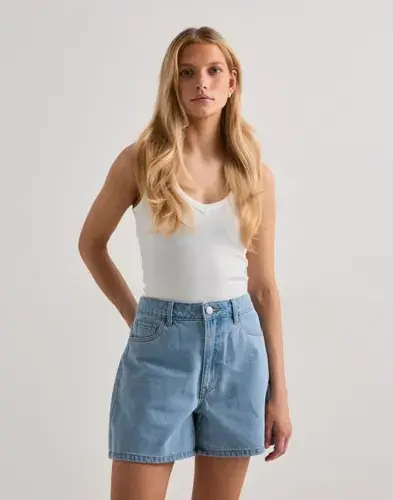 Pieces Pieces - Blå - Pcabbi Mw Shorts Noos