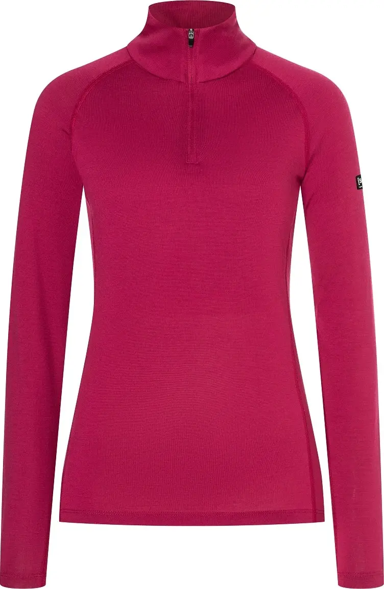 Super.Natural super.natural Women's Arctic230 Zip 1/4 Sangria