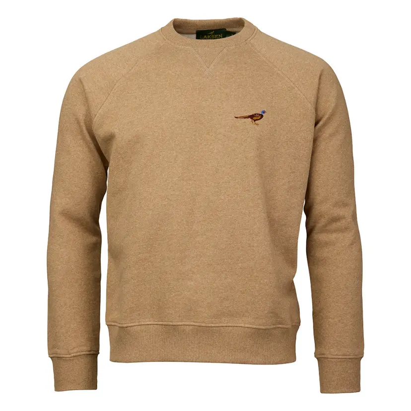 Laksen Laksen M's True Pheasant Logo Sweat Camel Melange