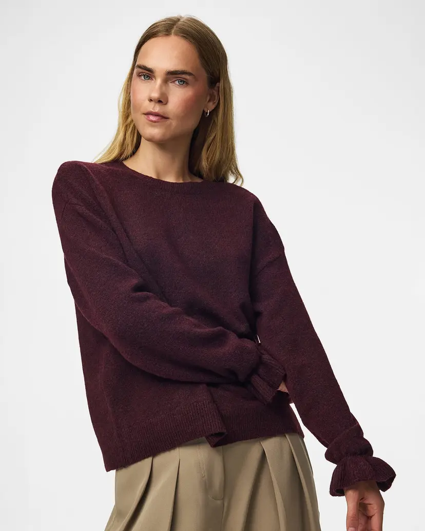 Pieces Strikkegenser Sally Frill Cuff