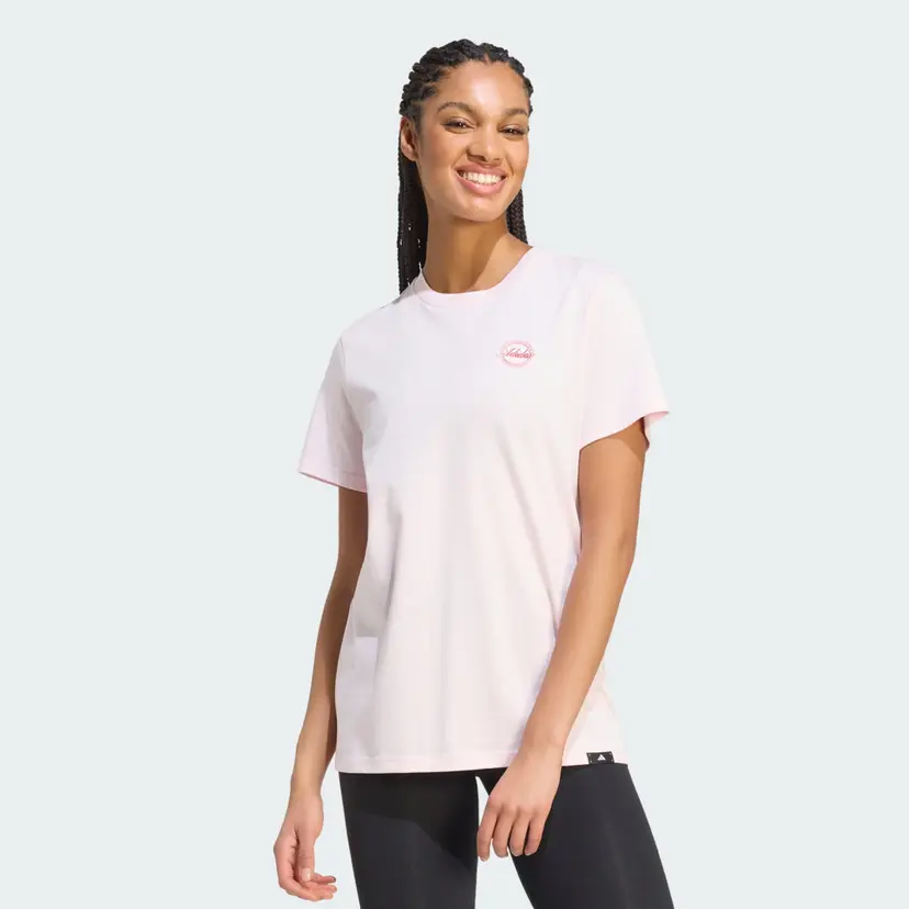 Adidas TRAVEL LOOSE GRAPHIC T-SKJORTE