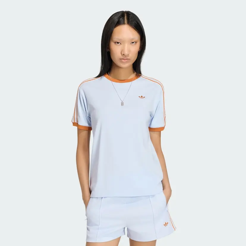 Adidas ADIDAS ORIGINALS SUMMER GLOW ADVANCED THREE STRIPES T-SKJORTE